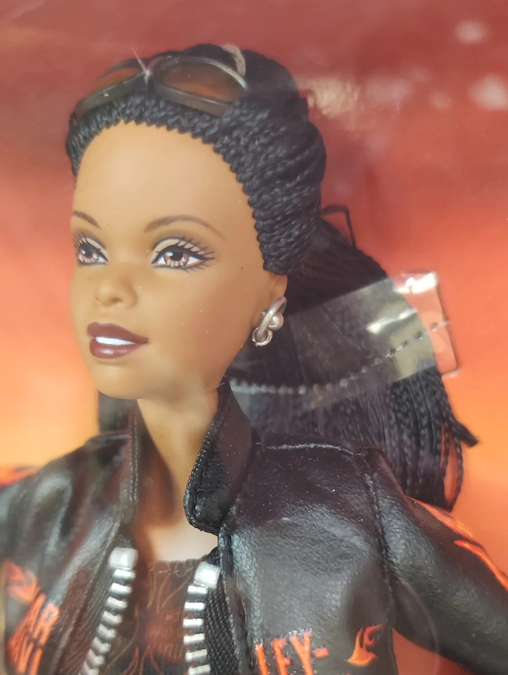 Harley Davidson Barbie Doll Black Leather Biker Outfit Mattel 2001 NRFB